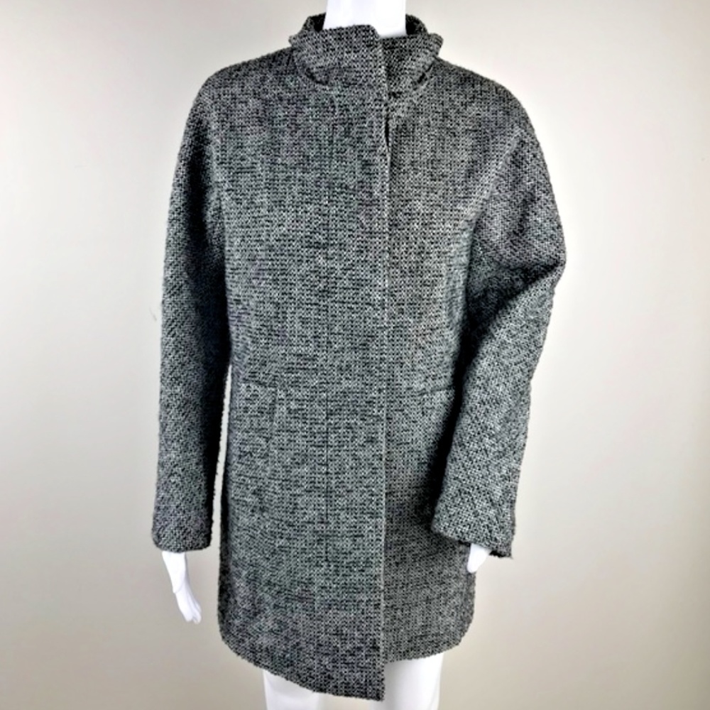 J. Crew Factory Black and White Tweed Wool Blend
